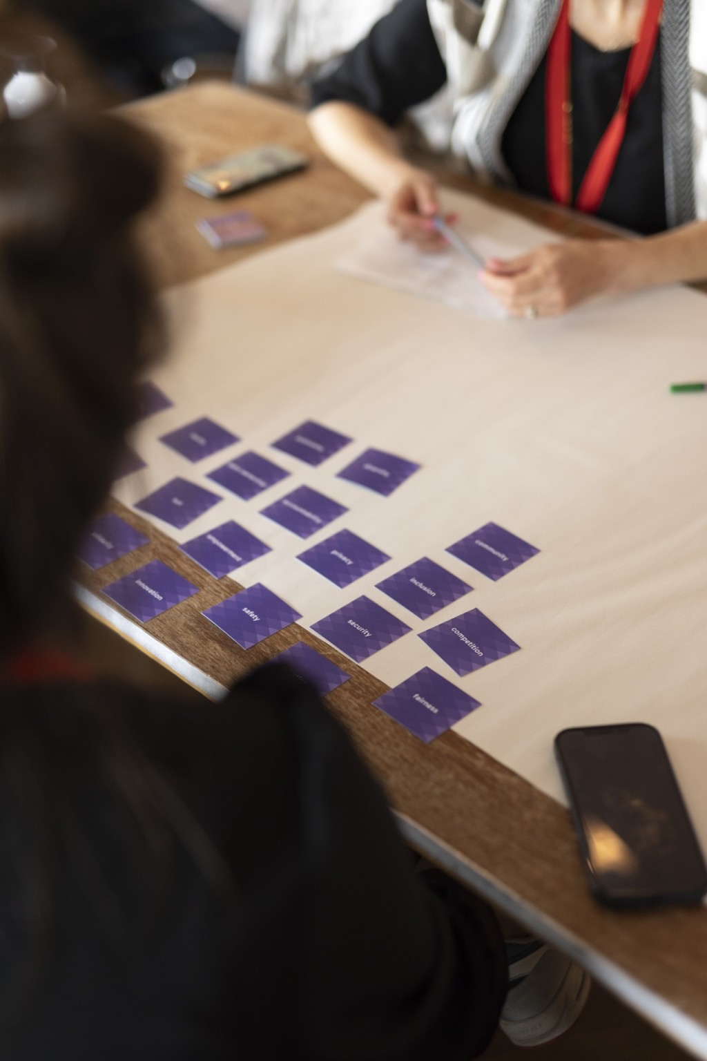 The Value Cards in use during the Public Spaces Conference